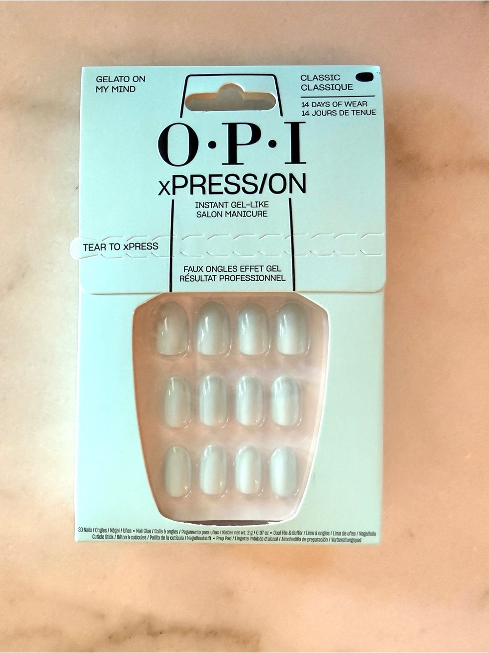 OPI xPRESS/ON Gel-Like Press-On Nails in Gelato on my Mind